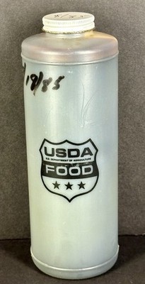 Vintage 1980s Government Honey USDA Offcial Issue Commodity $ Support 3lb Bottle