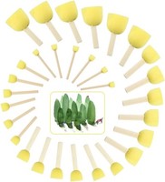Schwammstupf Pinsel, 30Er-Pack Schaumstoffpinsel Stupf-Pinsel Tupfpinsel Runde