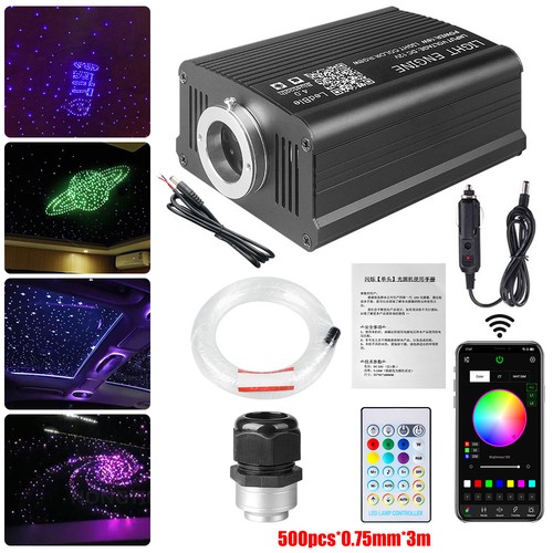 500~1300pcs Fiber Optic Car Home Headliner Star Light Kit Twinkle Ceiling Light - Picture 30 of 63