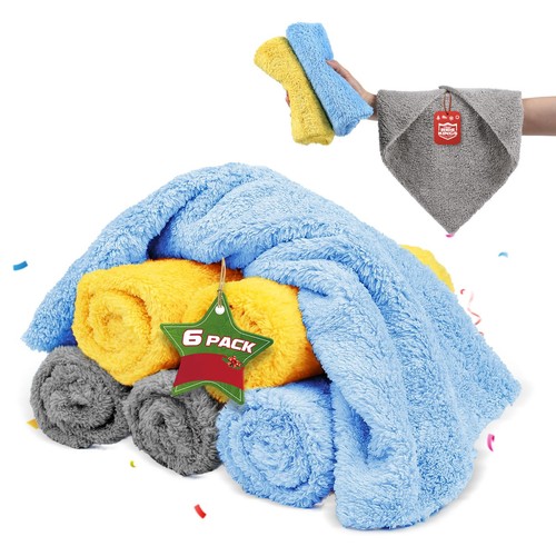Microfiber Towel for Car Cleaning,Cleaning Supplies Upgraded 450gsm Ultra-Thi...