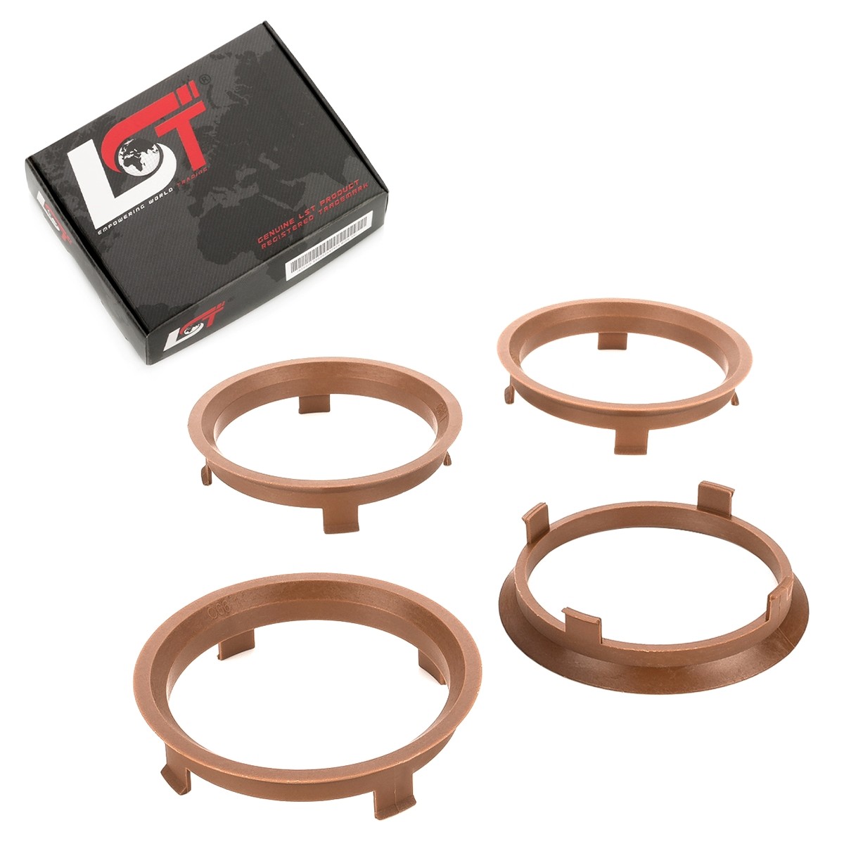 4x Centering Ring Spacer Braun Alloy Wheels Ø 66,1 MM - 71,6 for BMW 2 3er