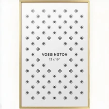 Vossington Thin 13x19 Picture Frame Gold Color Rectangle Wall Mount Decor