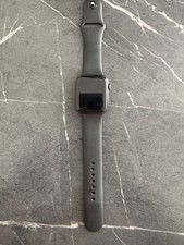 Apple Watch 44mm Black Aluminium Case, Black Silicone Band, Heart Rate
