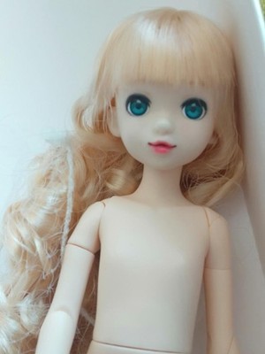 Ruruko Doll Caged Bird Blonde Vertical Rolls Pure Neemo Custom Makeup Rare#10059