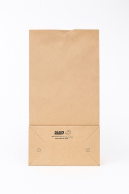 Duro #4 Kraft Paper Bags 500 Count | 5x3.1x9.8'' Brown Grocery Lunch Sacks Bulk