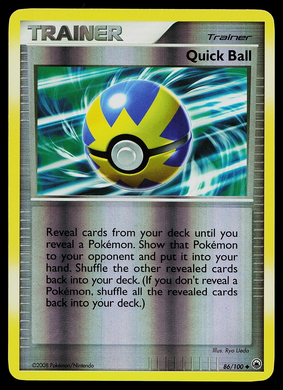 Pokemon Card - Quick Ball Majestic Dawn 86/100 Reverse Holo