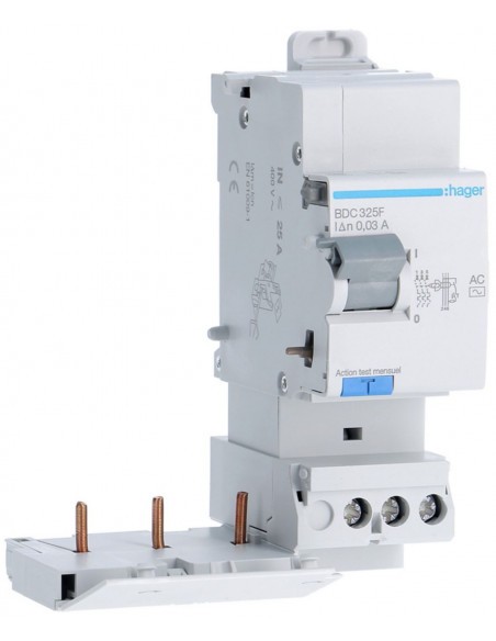 Bloc différentiel 3 pôles Hager BDC325F sécuriser réseau maison
