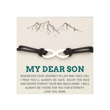 To My Son Bracelet from Mom Mens Bracelets Rope Braided Bracelets Gifts for A