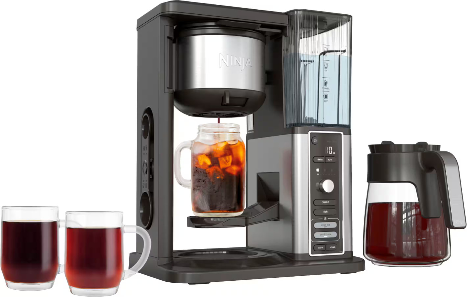 With Rapid Cold Brew 12-cup Drip Coffee Ma...