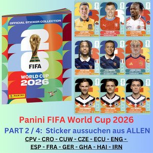 Panini FIFA World Cup 26 - WM 2026 - Sticker aussuchen aus ALLEN 980 - Teil 2/4