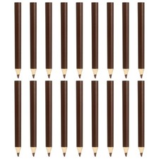 18 Pcs Wooden Colored Pencils Short Oil Based Colored Pencils, Brown