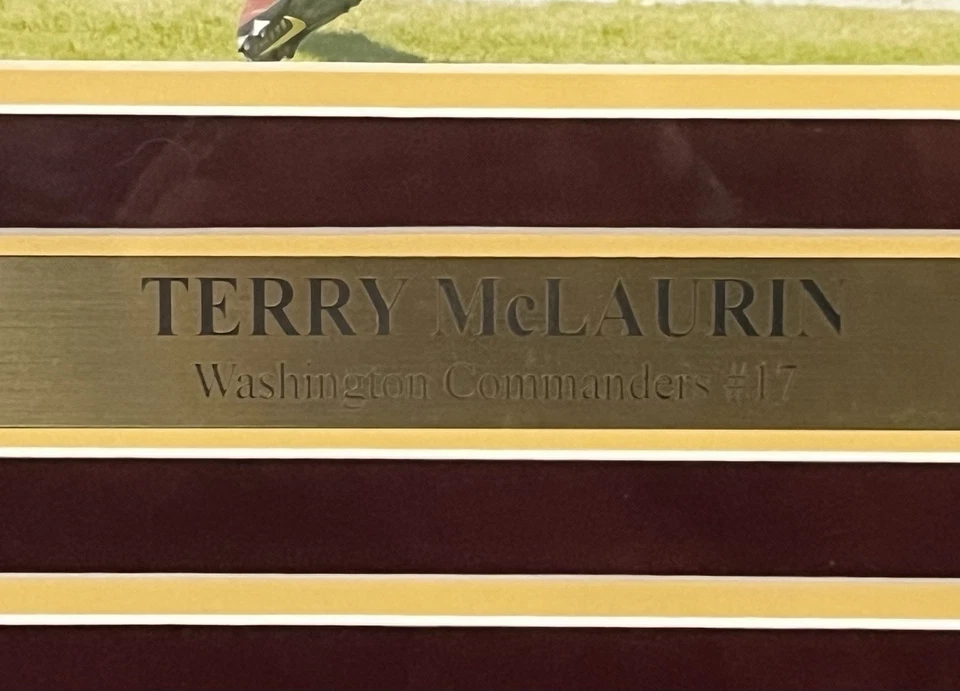 Terry McLaurin Commanders Signed 8x10 Photo Collage Beckett COA Framed? - Image 4 of 4