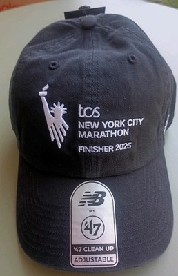 unisex New Balance TCS NYC Marathon Finisher 2025 Running Hat 47 New WTags Black