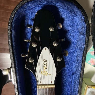 Vintage 1979 Greco Flying V Vibraro Electric Guitar Cream w/Hard