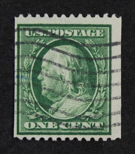 CKStamps: US Stamps Collection Scott#348 1c Franklin Used 21mm