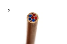 6"CUSTOM MOSAIC PIN 8.02 MM BRASS KNIFE MAKING HANDLE SCALES GRIPS KNIFE AH-.5