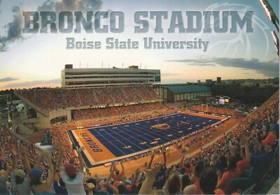 Boise State University Football Bronco Stadium Postcard Not Widely  Distributed