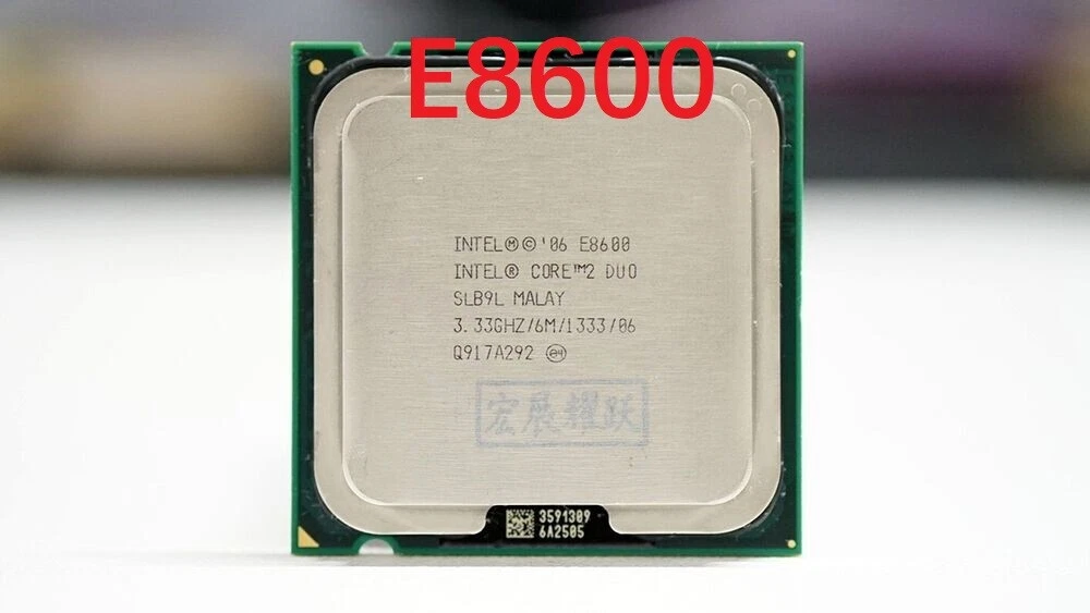 Intel Core 2 Duo E8600 Single Core Processors 1333 MHz Bus Speed 2