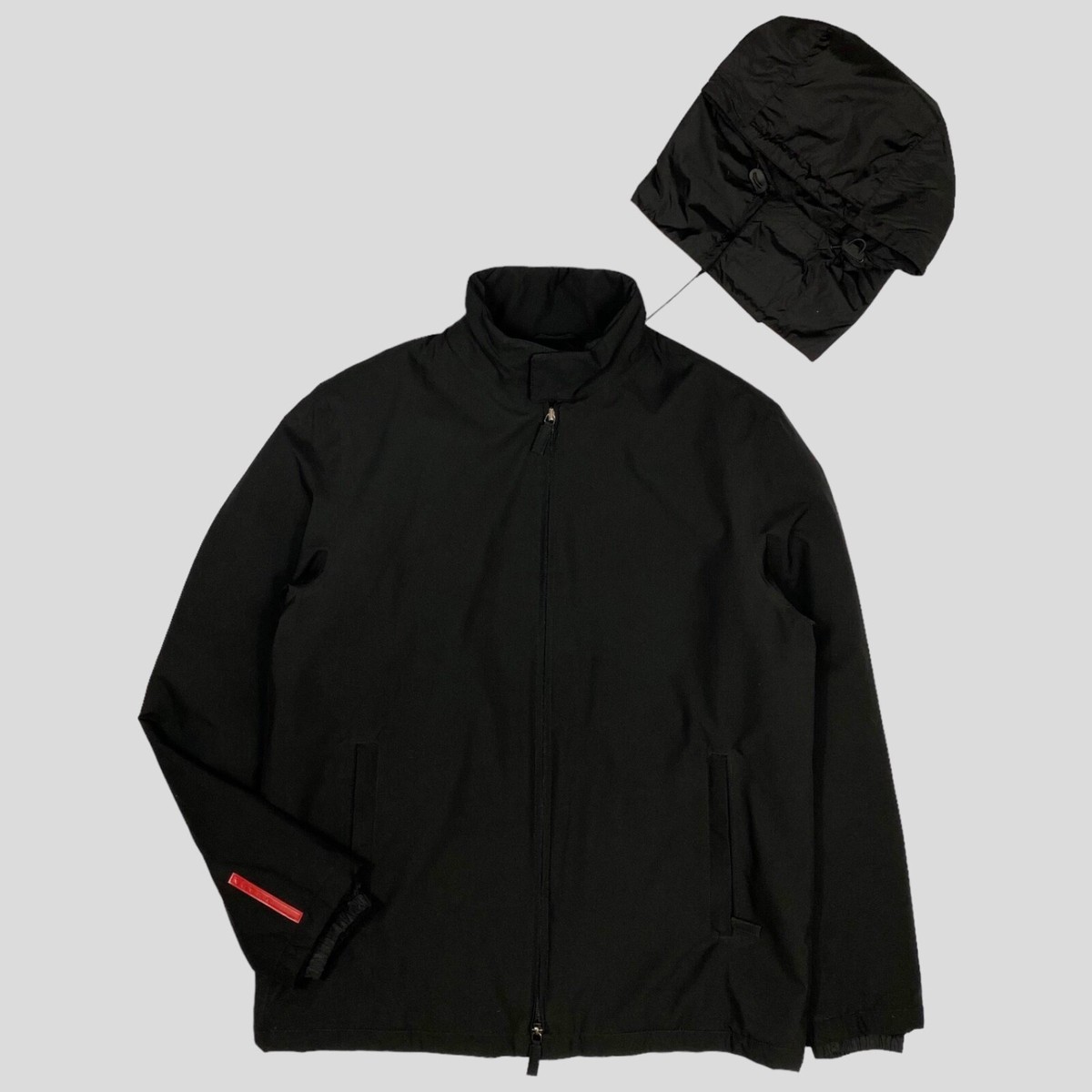 Prada Sport AW01 Insulated Goretex Jacket with Nylon Pocket Hood