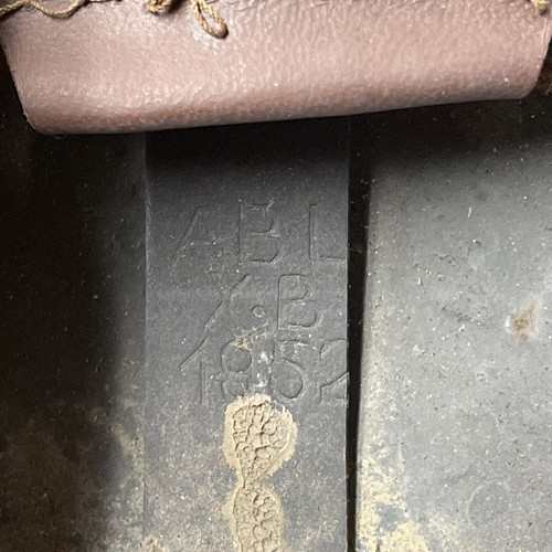 Post WW2 Belguim MKII Brodie Clone ABL 1952 Marked Helmet & Liner/strap - X57 - Picture 12 of 16