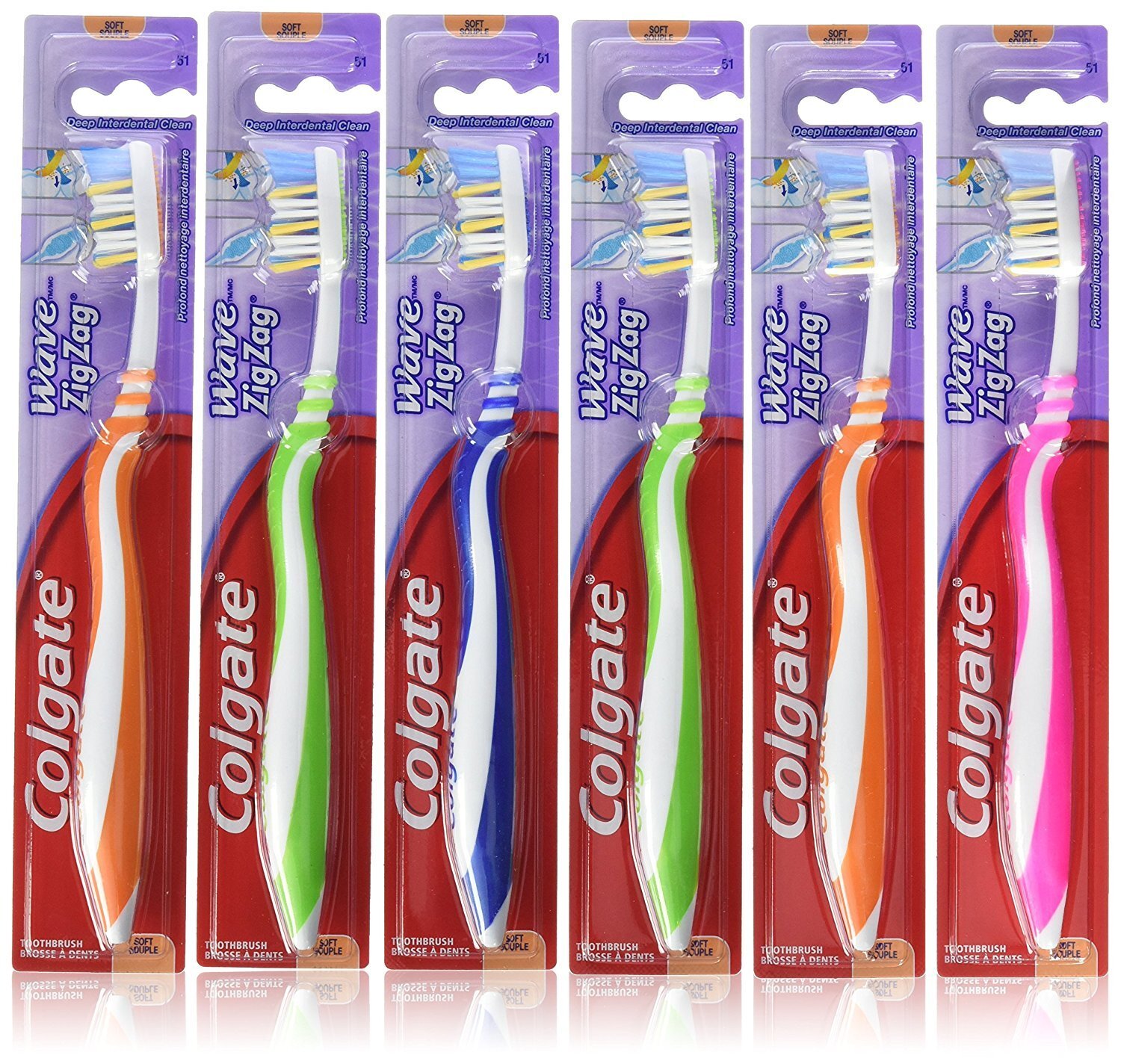 Colgate, Zig Zag Deep Clean Toothbrush, Soft