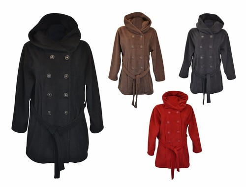 New Women Ladies Hooded Fleece Pocket 