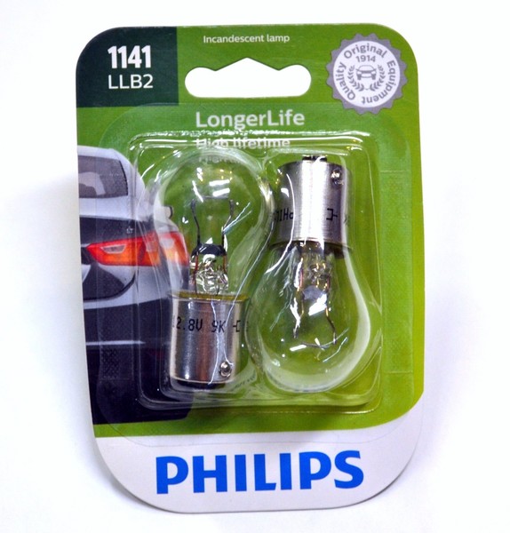 Philips Longerlife 1141 18,43W Zwei GlüHbirnen RüCklicht Ersatz Original-image