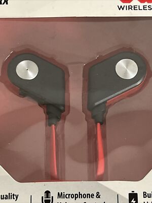 Bluetooth Swift Red Wireless Earbuds Bass Jaxx Microphone And
