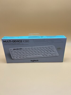 Logitech K380 (920-009868) Wireless Bluetooth Tastatur Weiß QWERTY US NEU & OVP