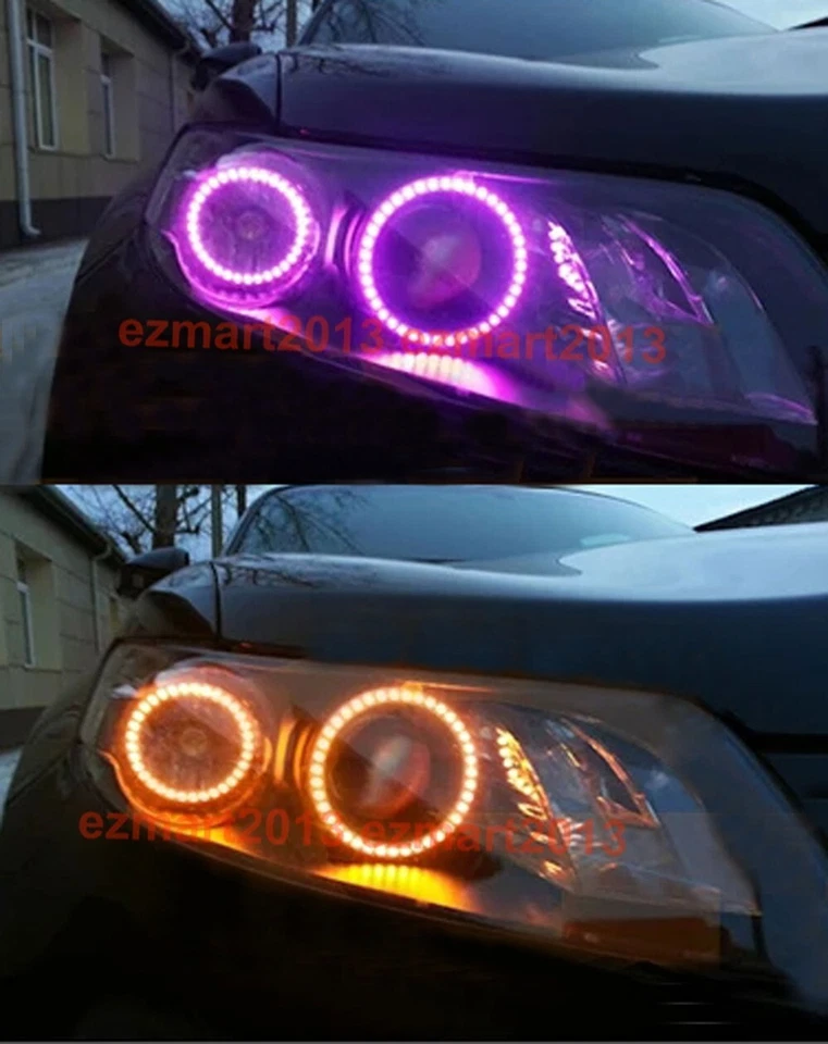 Anillo halo LED RGB para Infiniti FX35 FX45 03-08 faro BT APP lámpara Flash DRL Foto 3 de 4