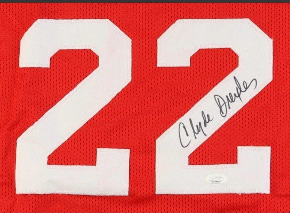 Clyde Drexler Signed Houston Rockets Jersey (JSA) - Image 2 of 3