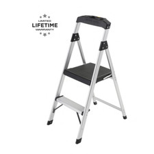 2-step aluminum step stool ladder, 250 lbs. type i duty rating