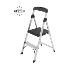 2-step aluminum step stool ladder, 250 lbs. type i duty rating