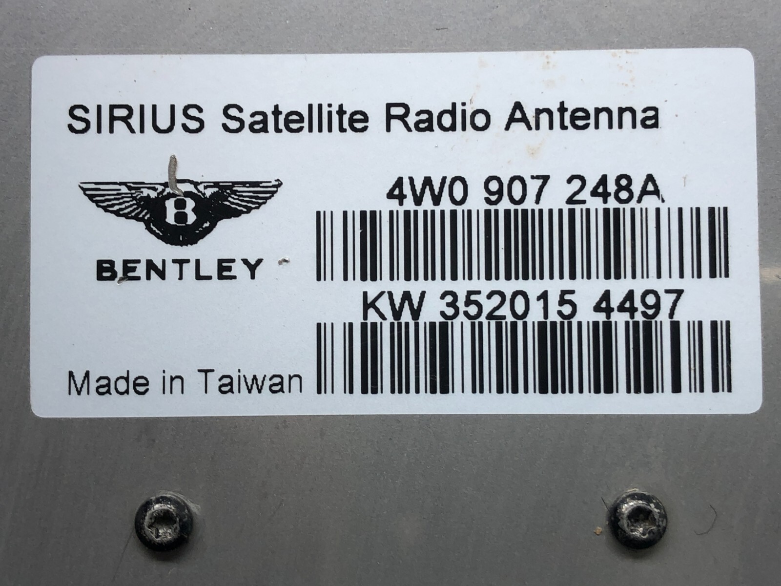 2014-2018 BENTLEY FLYING SPUR RADIO SATELLITE ANTENNA MODULE OEM #READ NOTES