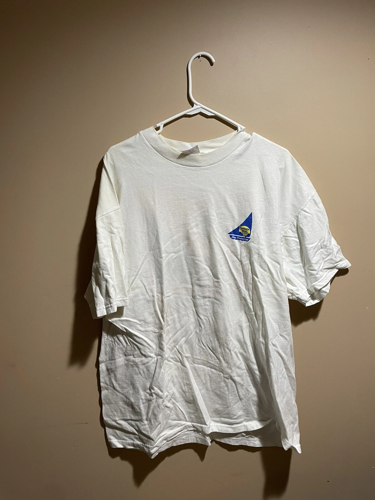 Vintage 90s Banana Boat Skin Care & Sun Care Double Sided Promo T-Shirt XL VTG