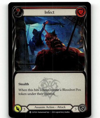 Flesh And Blood Infect (Red) FOIL Outsiders Common | eBay