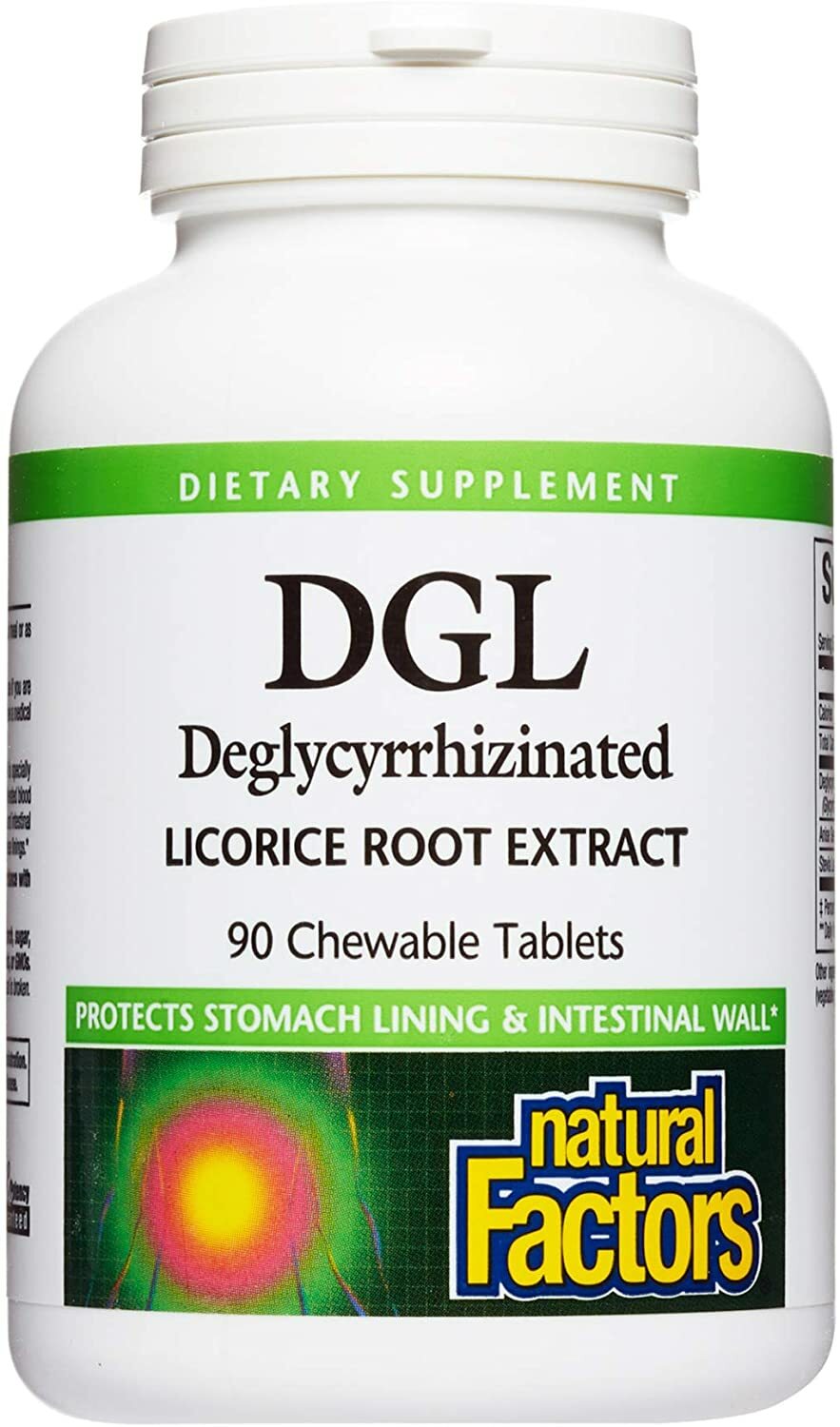 Natural Factors DGL Deglycyrrhizinated Licorice Root Extract 90 Chewable Tabs