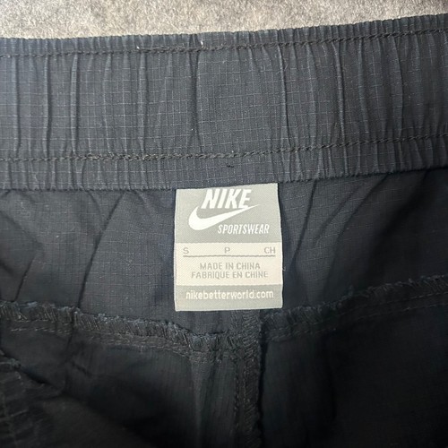 Nike Cargo Shorts Mens Size Small Navy Cuffed Belted Y2k 00s Silver Tag - Picture 7 of 11