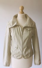 Women Vintage Nine West Cream Beige Stone Lightweight Jacket Size Small Grt Cond