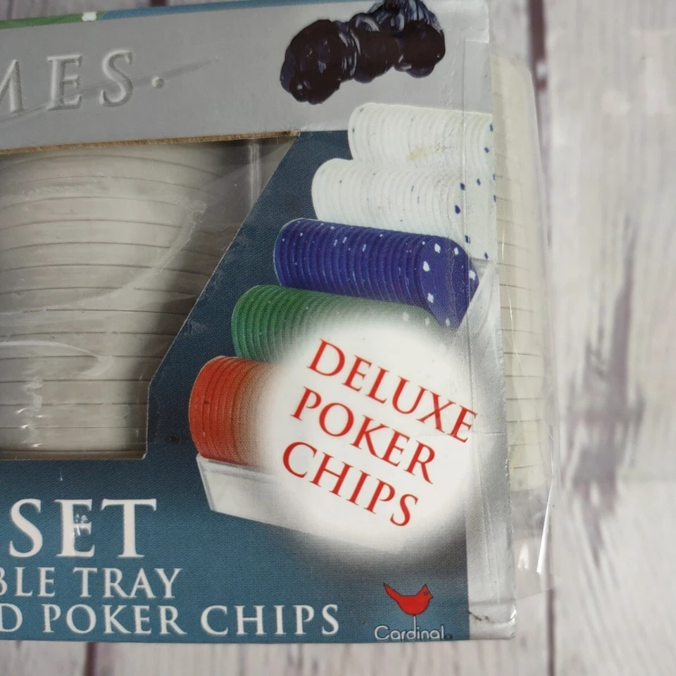 Poker Chips Set of 100 Las Vegas Style Stackable Tray Classic Games Heavy Weight - Image 4 of 4
