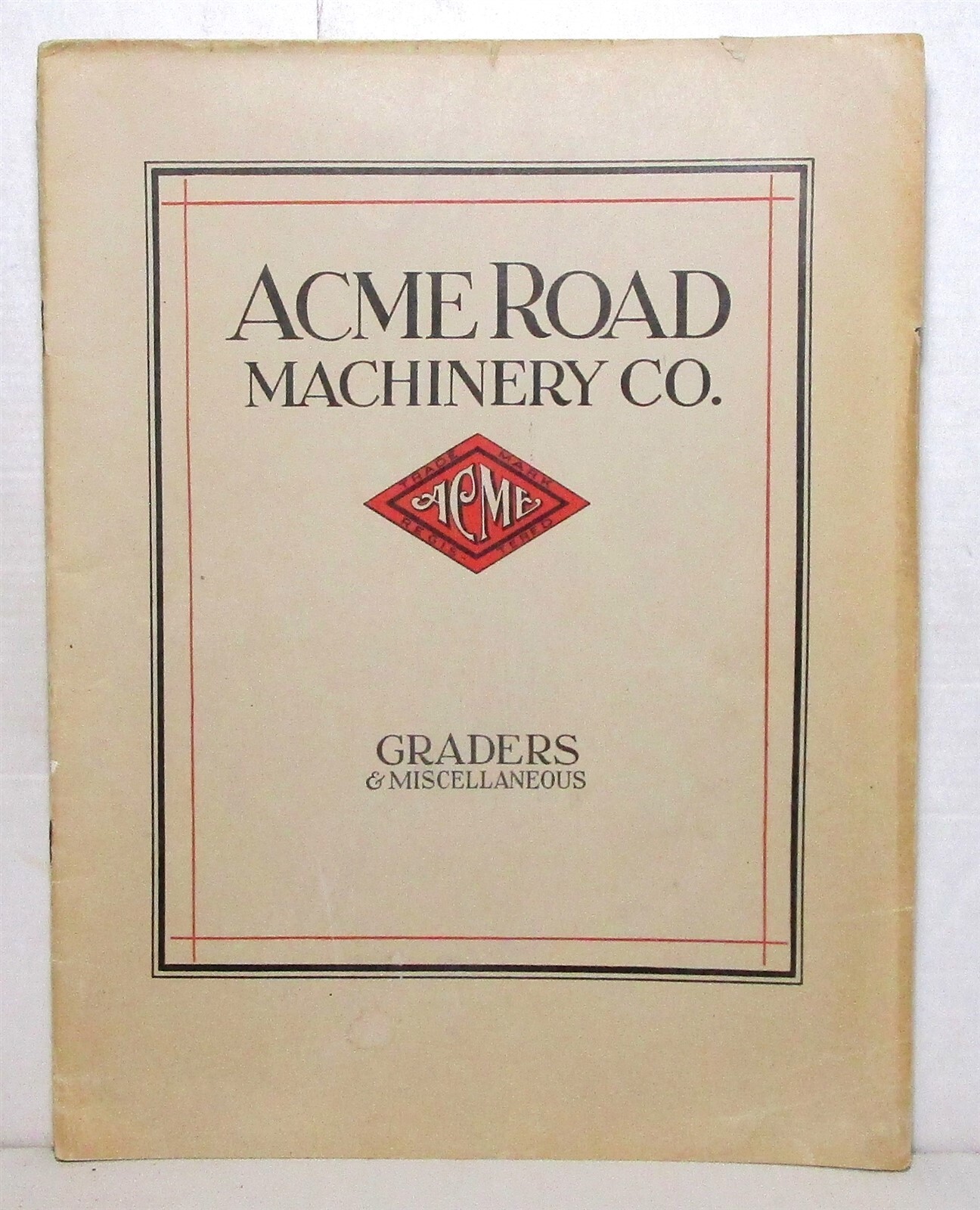 1927 Acme Road Machinery Co. catalog Graders (Frankfort, New York) eBay