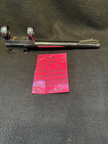 22 LR 10” BULL BARREL GEN 1 LEUPOLD mount rings TC thompson CONTENDER free SHIP - Picture 6 of 11
