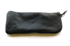 Authentic CHROME HEARTS Sunglasses-Eyeglasses Leather Case-Pouch