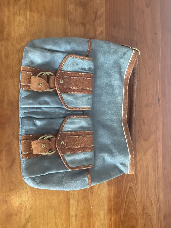 Marc Jacobs Vintage Azul Marino Cuero Bolso Hobo Monedero Excelente Estado Precioso Foto 2 de 4