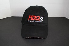 Vintage Snap Back Hat PDQ The Pro's Partner Black White Red New