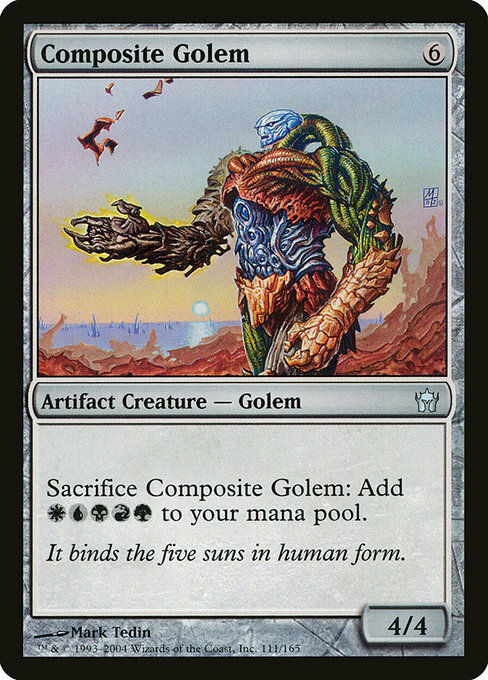 1x Composite Golem  - NM English MTG - Fifth Dawn