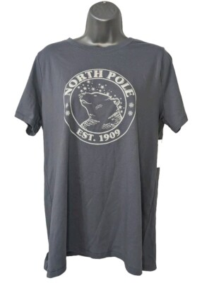 Sonoma North Pole Est. 1909 Polar Bear Gray L Large  T-shirt