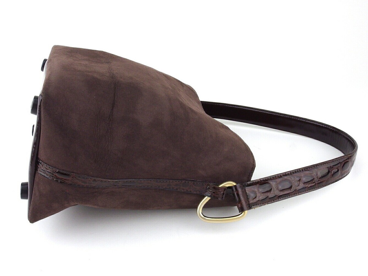 M'amuz shoulder bag croco tone combination Authentic USED M'amuz shoulder bag croco tone combination Authentic USED
