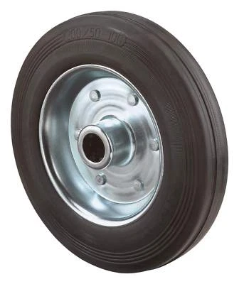 BS Rollen Gummirad 200 mm Stahlblech mit Rollenkorblager - B55.200