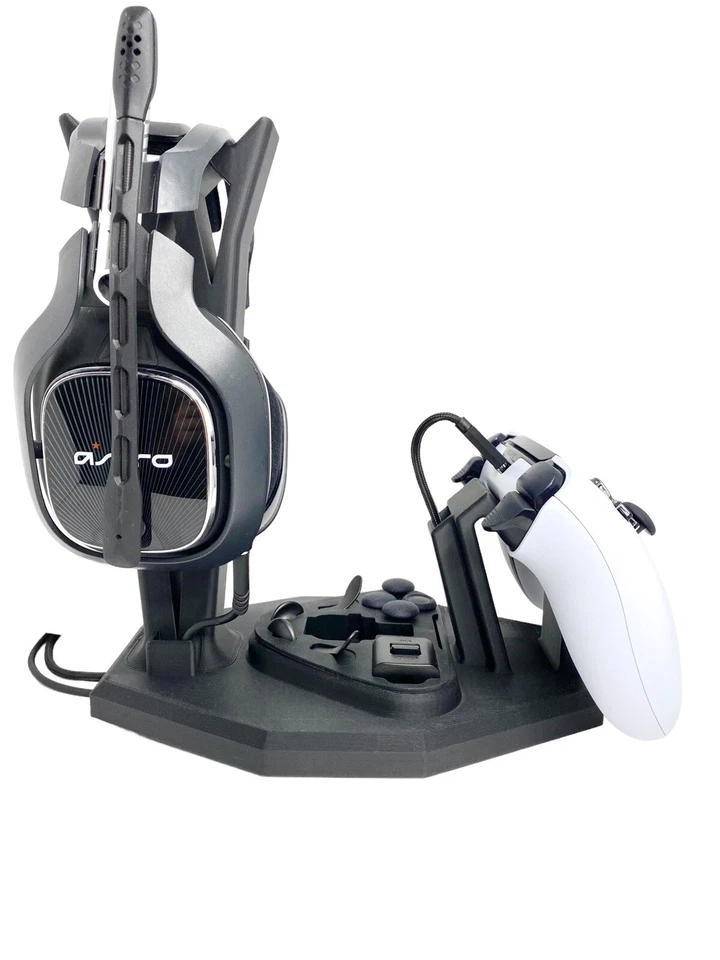 Stand For PlayStation 5 Dual Sense Edge Controller & Headphone PS5 Desk Dock - Image 2 of 4